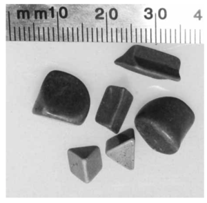 Figure 5: Sample of high density, non- abrasive ceramic media.