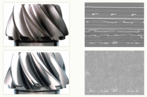 High Speed, Automatable Superfinshing of Rear-Axle Hypoid Gear-Before and afters