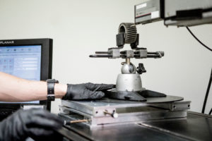 Profilometry quality inspection of metal component